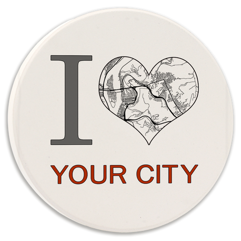 Tipsy Coasters & Gifts - Car Coaster | Custom I Heart Williamsport