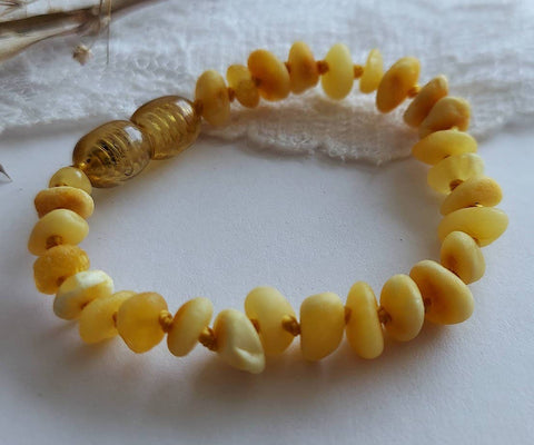 Amber Auksas - Raw Butter Baltic Amber Bracelet w/ Tag & Cert ♥️ GIA