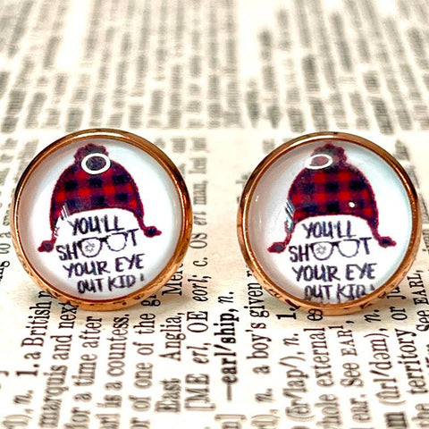 All Up In The Hair - You'll Shoot Your Eye Out Earrings Made by an Artist