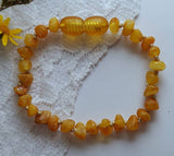 Amber Auksas - Raw Butter Baltic Amber Bracelet w/ Tag & Certificate ♥️GIA: Five inches