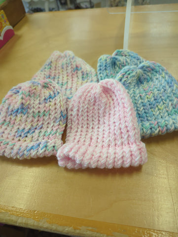 Baby Hats Hand Knitted by Jen