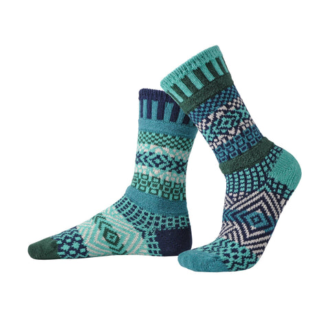 Solmate - Evergreen Crew Socks small