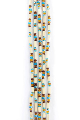 Swahili African Modern - Snake 26" Zulugrass Single Strands from The Leakey Collection (one per purchase)
