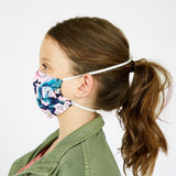 Youth Mask With Adj. Elastic French Paisley