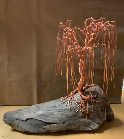 #17 Med-Lge Copper Weeping Willow Tree by Carrie
