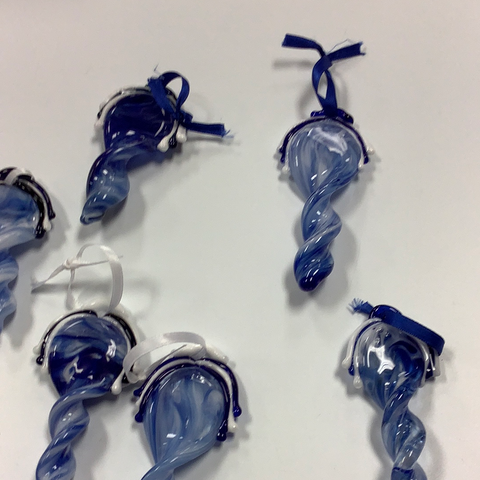 Glass Angel Wings Ornaments by Cheryl Bower
