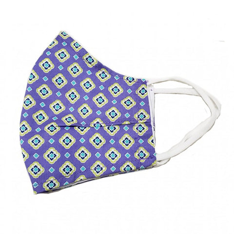 Cotton Face Mask Lavender Foulard
