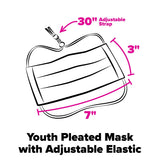 Youth Mask With Adj. Elastic French Paisley