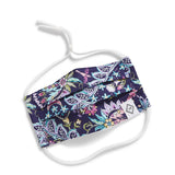 Youth Mask With Adj. Elastic French Paisley
