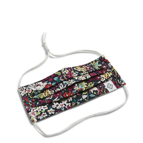 Pleated mask with adjustable elastic itsy ditsy