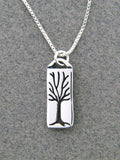 Sterling Silver Rectangular Tree Necklace by Mary Kay