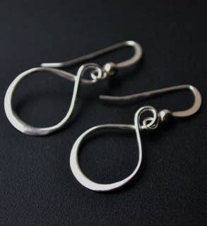Sosie Designs - #1373 Eternity Silver Earrings