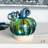 Luke Adams Glass - Wooden Lighted Base: 6