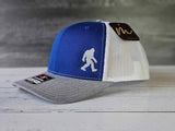 Bigfoot, Sasquatch on Richardson 112 Trucker Hat: Caramel/Black