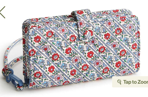 Vera Bradley iPhone Wristlet in Bias Mini Vines Ribbons