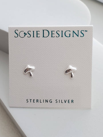 Sosie Designs - Sterling Silver Mushroom Studs