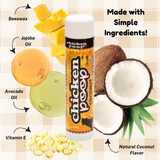 Chicken Poop LLC - Chicken Poop® COCONUT Lip Balm, All Natural 24ct BOWL REFILL