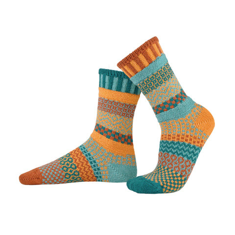 Solmate Socks - Dune Crew Socks | Eco-Friendly & Made in the USA: Small (Women 6 - 8 / Men 5 - 7)
