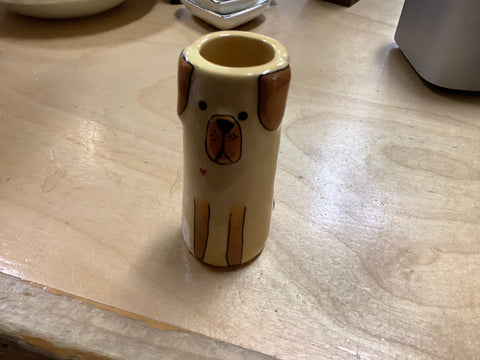 Cutest Little Bud Vase Dog by Natural Life