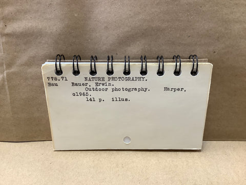 Nature Photography by Erwin Bauer Library Themed Mini bullet journals