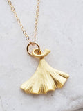 Sosie Designs - #6147 Golden Ginkgo Necklace
