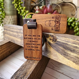 Custom Wood and Leather Keychain  Williamsport Pa.