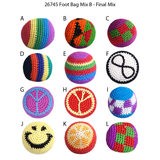 Novelty Brands - Kick Drop Foot Bag Game Unique Assortment- 12/Display