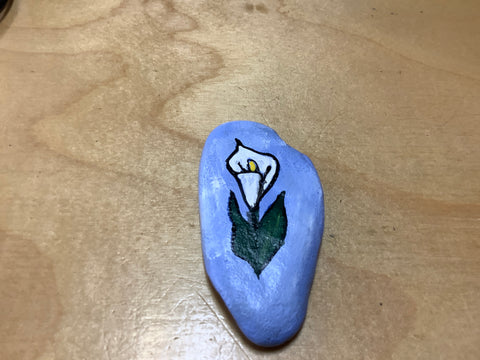 Catalilly Hand Painted Rock by Cecelia (one per purchase)