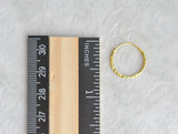Sosie Designs - Gold over Sterling Silver Diamond Cut Endless Hoops - 16mm