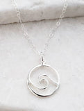 Sosie Designs - Silver Surfer Wave Necklace
