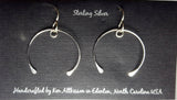 Ken’s handcrafted jewelry - Sterling Silver Earrings Wishbone