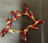 Red Beaded Bracelet by Rhodesia