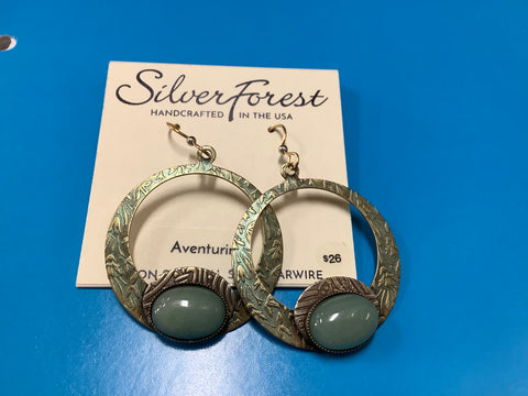 Ne-0805 Silver Forest Earrings