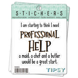 Tipsy Coasters & Gifts - Funny Sticker | Professional help