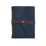 Leather journal diary with ruled craft pages: Lined