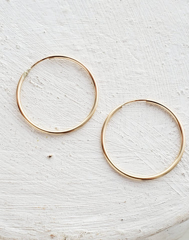 Sosie Designs - 14K Gold-Filled Endless Hoops Earrings - 16 mm