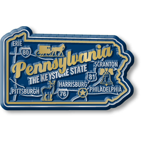 7 Star - Pennsylvania Premium State Magnet Made in USA