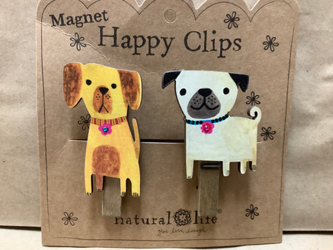 Magnetic Happy Clips 2 Dogs