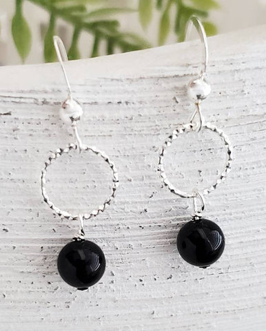 Sosie Designs - Diamond Cut w/Crystal Pearls - Mystic Black