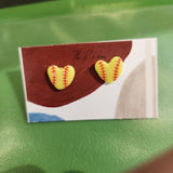 Softball Earrings by Barbie