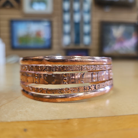Finest Pure Copper Wide Adjustable Bracelets