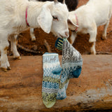 Solmate Socks - Goat Crew Sock | Socks That Give Back to National Parks: Small (Women 6 - 8 / Men 5 - 7)