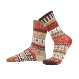 Solmate Socks - Cocoa Crew Socks | Sustainably Made Socks: Medium (Women 8 - 10 / Men 7 - 9)