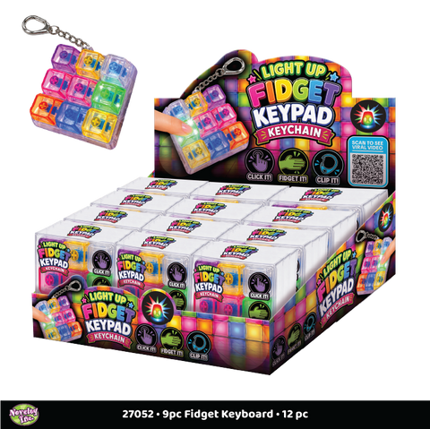 Novelty Brands - Light-Up Fidget LED Keypad Keychain Toy