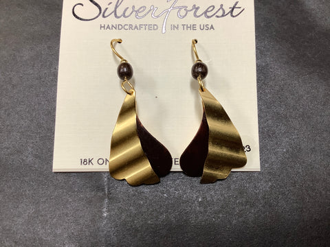 NE-1641A Silver Forest Earrings