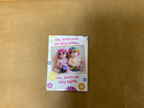 Magnet…Our Good Looks Say We’re Sisters…..