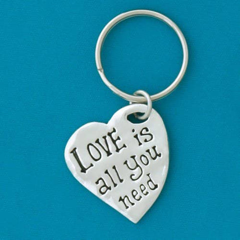 Basic Spirit - Love Is All Quote Keychain (Boxed)