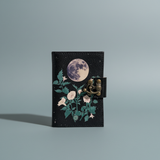 SunlitSage - Mini Journal | Leather Journal | Blank Vintage Journal: Luna Moth