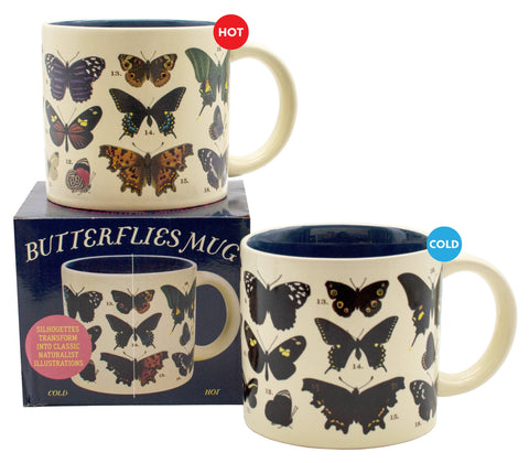 Unemployed Philosophers Guild - Butterflies Heat-Changing Coffee Mug