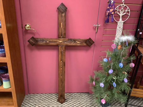 Large Wood Cross 31 1/2x 15” by Rob
